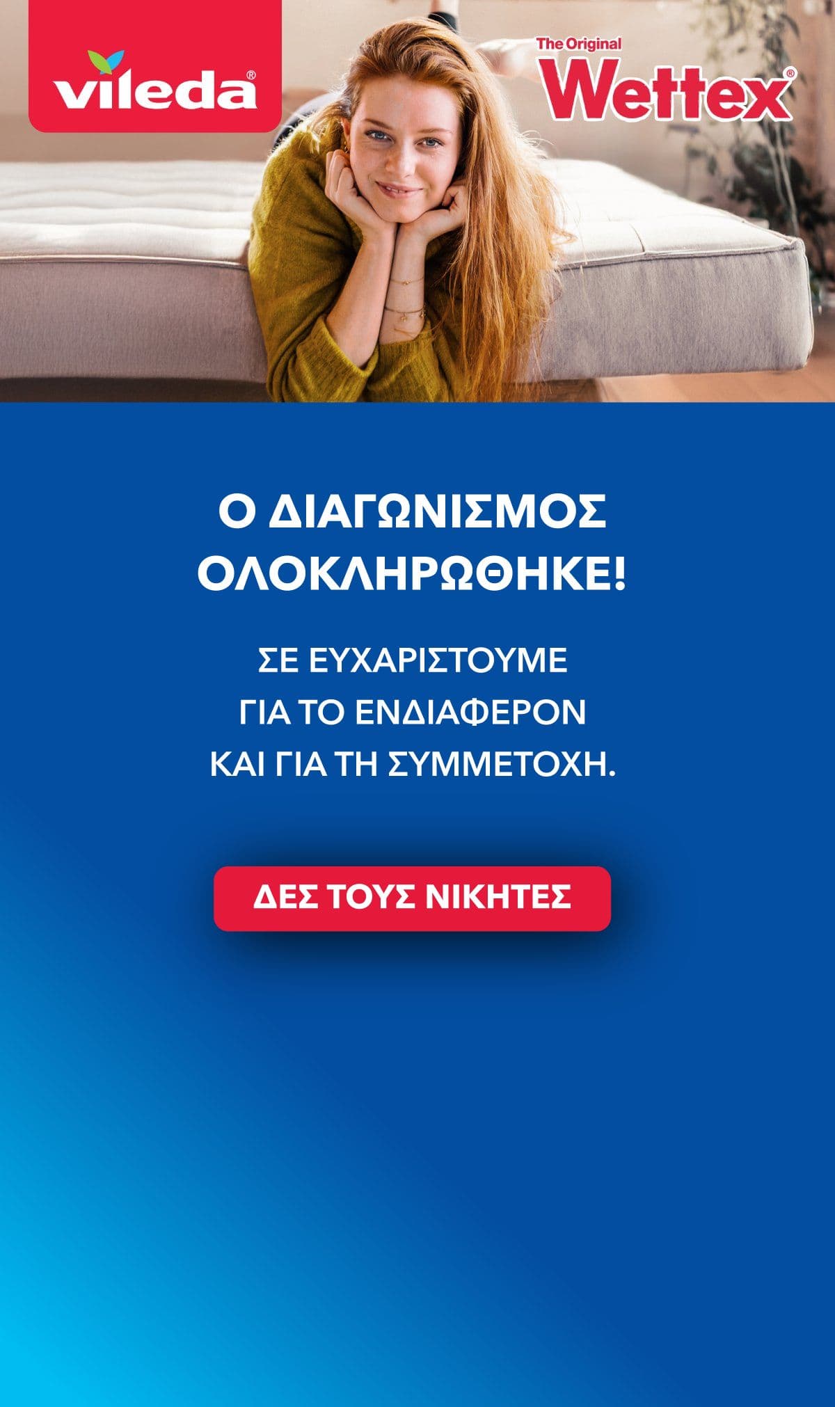 Προωθητικό banner Vileda Wettex στο Σκλαβενίτη (mobile)